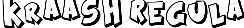 Kraash Regular字体转换
